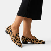 Mocassins en cuir modernes sans lacets poli confort toute la journée femme