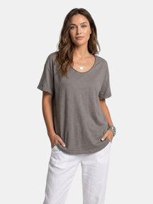 Blouse en coton légère femme coupe ample fluide style estival décontracté