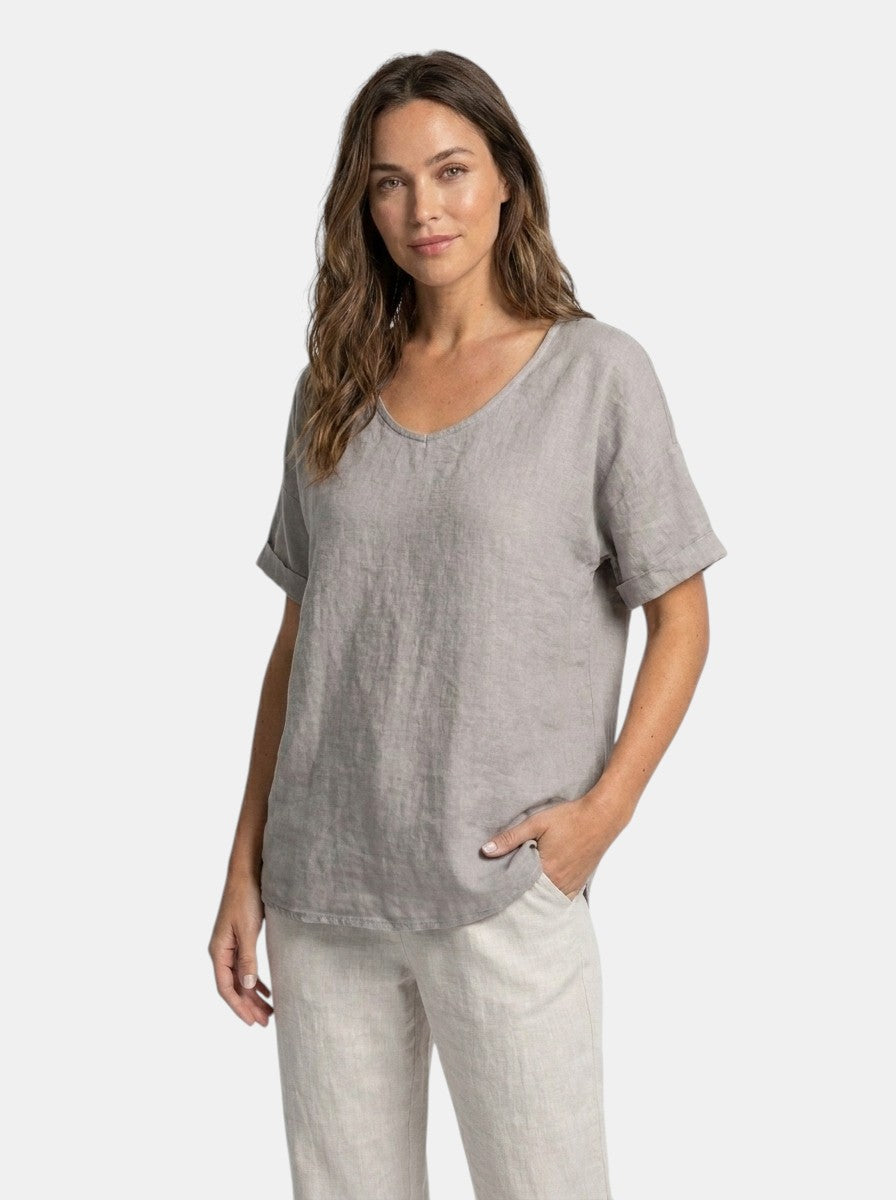 Blouse en coton légère femme coupe ample fluide style estival décontracté