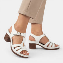 Sandales à talon bloc minimalistes femme semelle rembourrée élégance estivale premium
