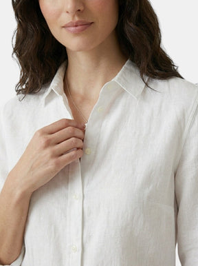 Blouse drapée manches longues col cranté coupe décontractée femme élégante