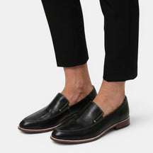 Penny loafers en cuir souple minimalistes sans lacets élégants femme