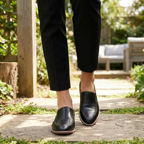 Penny loafers en cuir souple minimalistes sans lacets élégants femme