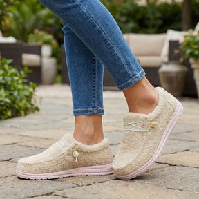 Mocassins cuir confortables sans lacets semelle ergonomique noirs femme