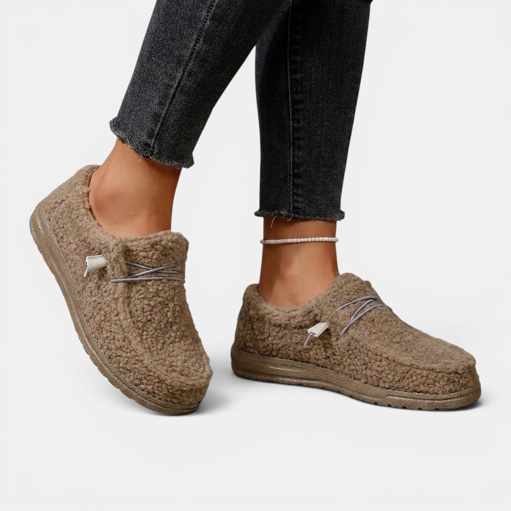 Mocassins cuir confortables sans lacets semelle ergonomique noirs femme