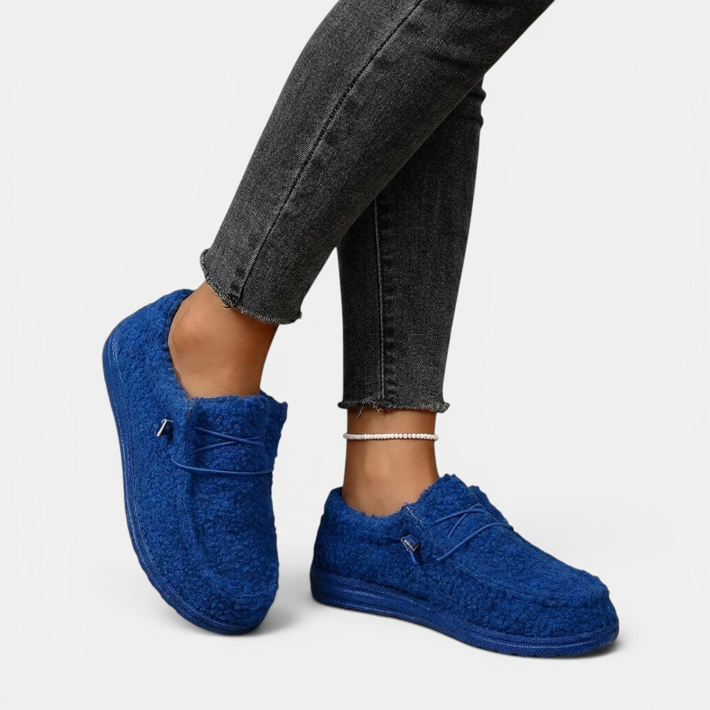 Mocassins cuir confortables sans lacets semelle ergonomique noirs femme