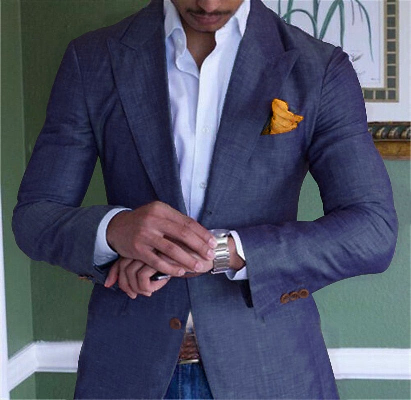 Blazer en Lin pour Hommes - Confort et Élégance pour l'Été