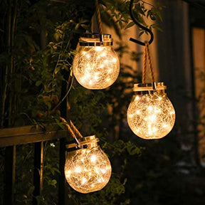 Lampe Solaire en Verre - Éclairage Écologique et Élégant