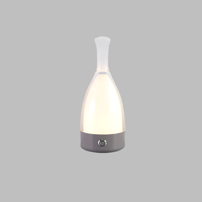 Lampe de Table en Bouteille de Vin - Éclairage Dimmable et Ambiance Chaleureuse