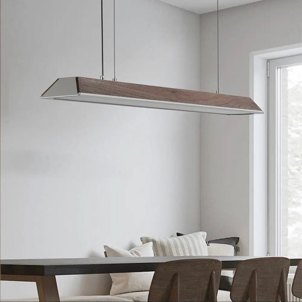 Lumière LED en Bois Naturel - Design Élégant et Écologique