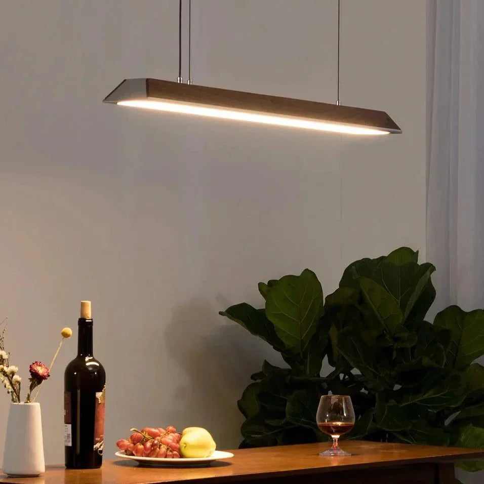 Lumière LED en Bois Naturel - Design Élégant et Écologique