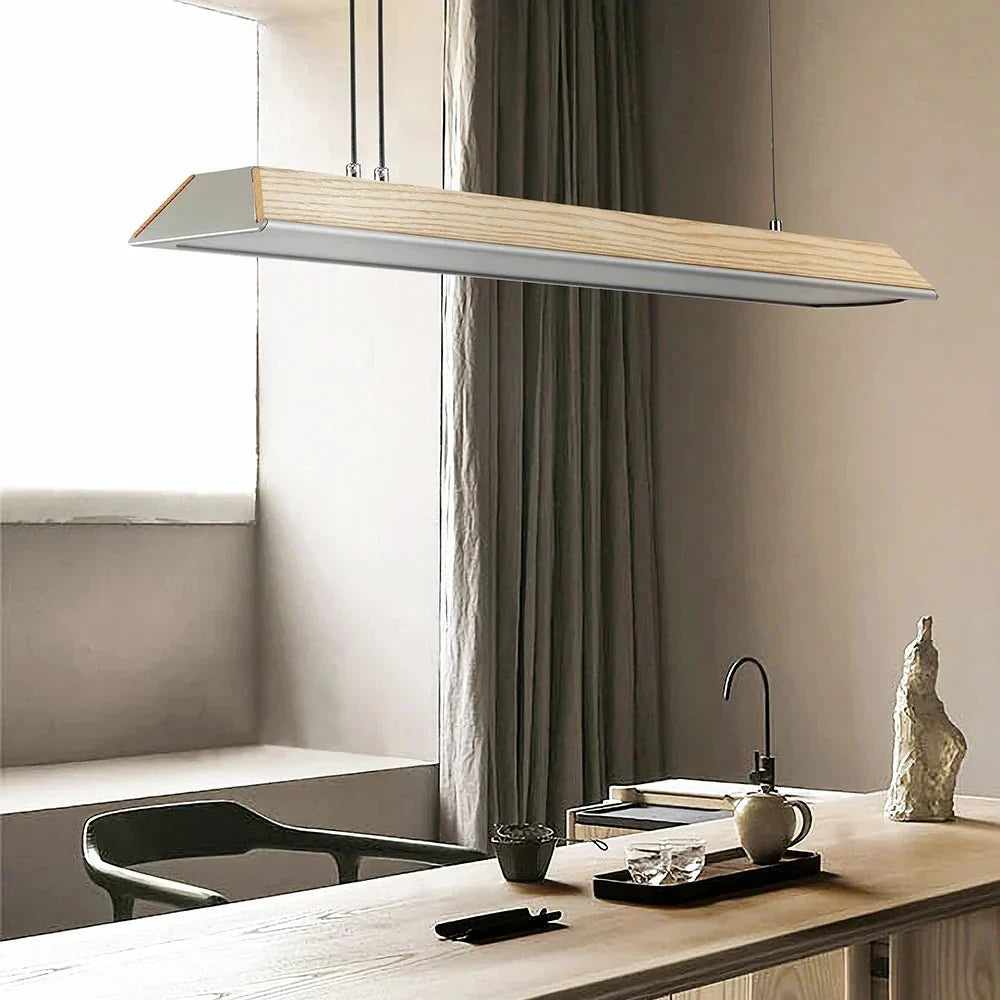 Lumière LED en Bois Naturel - Design Élégant et Écologique